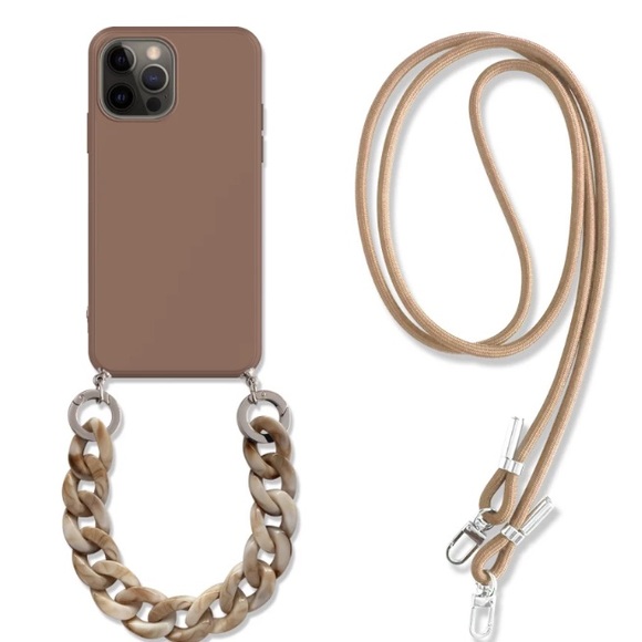iPhone 12 iphone case with chain handle and crossbody strap - Picture 3 of 7